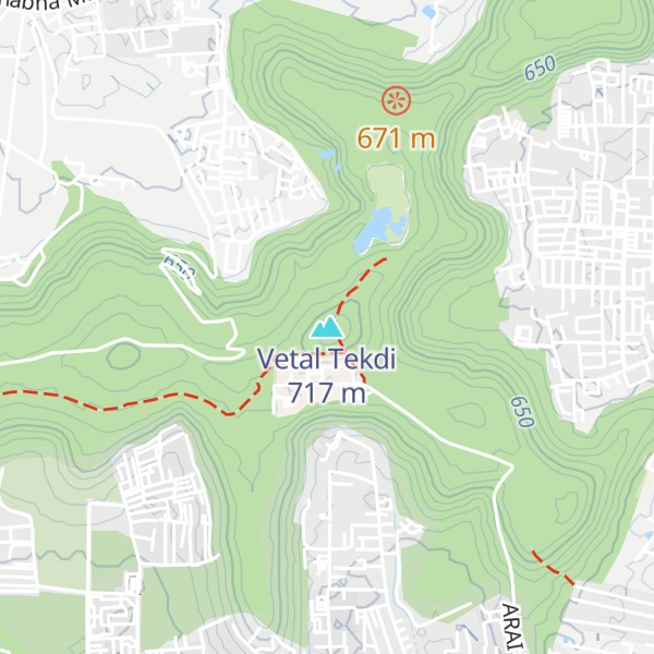 Map of Vetal Tekdi