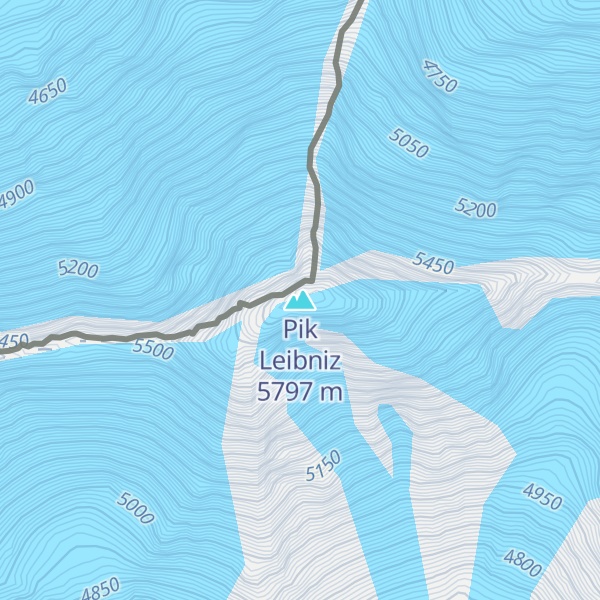 Map of Pik Leibniz