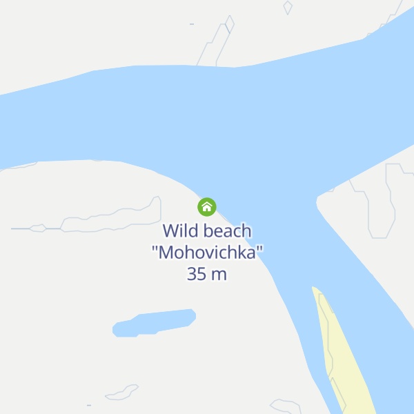 Map of Wild beach "Mohovichka"