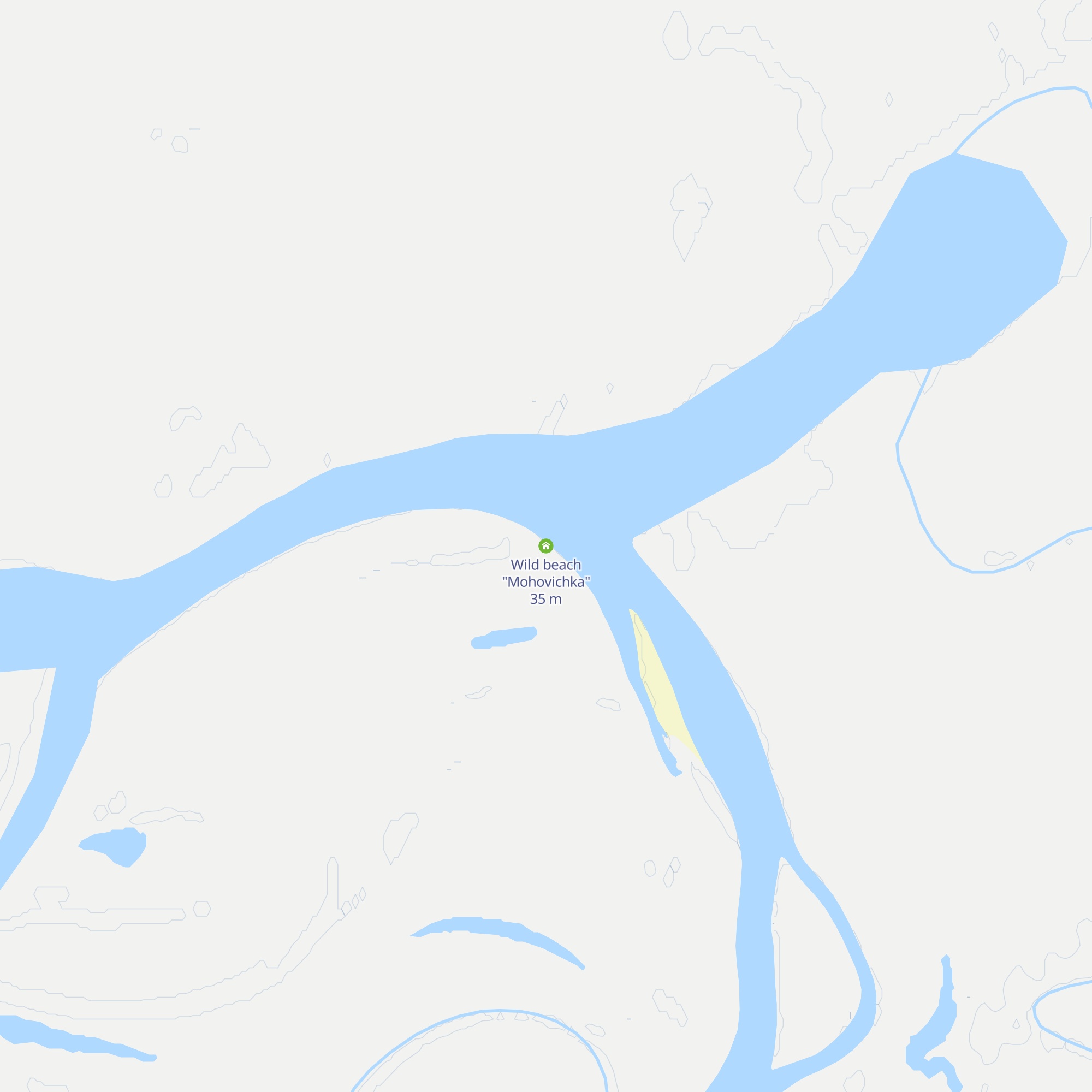 Wild beach "Mohovichka" map
