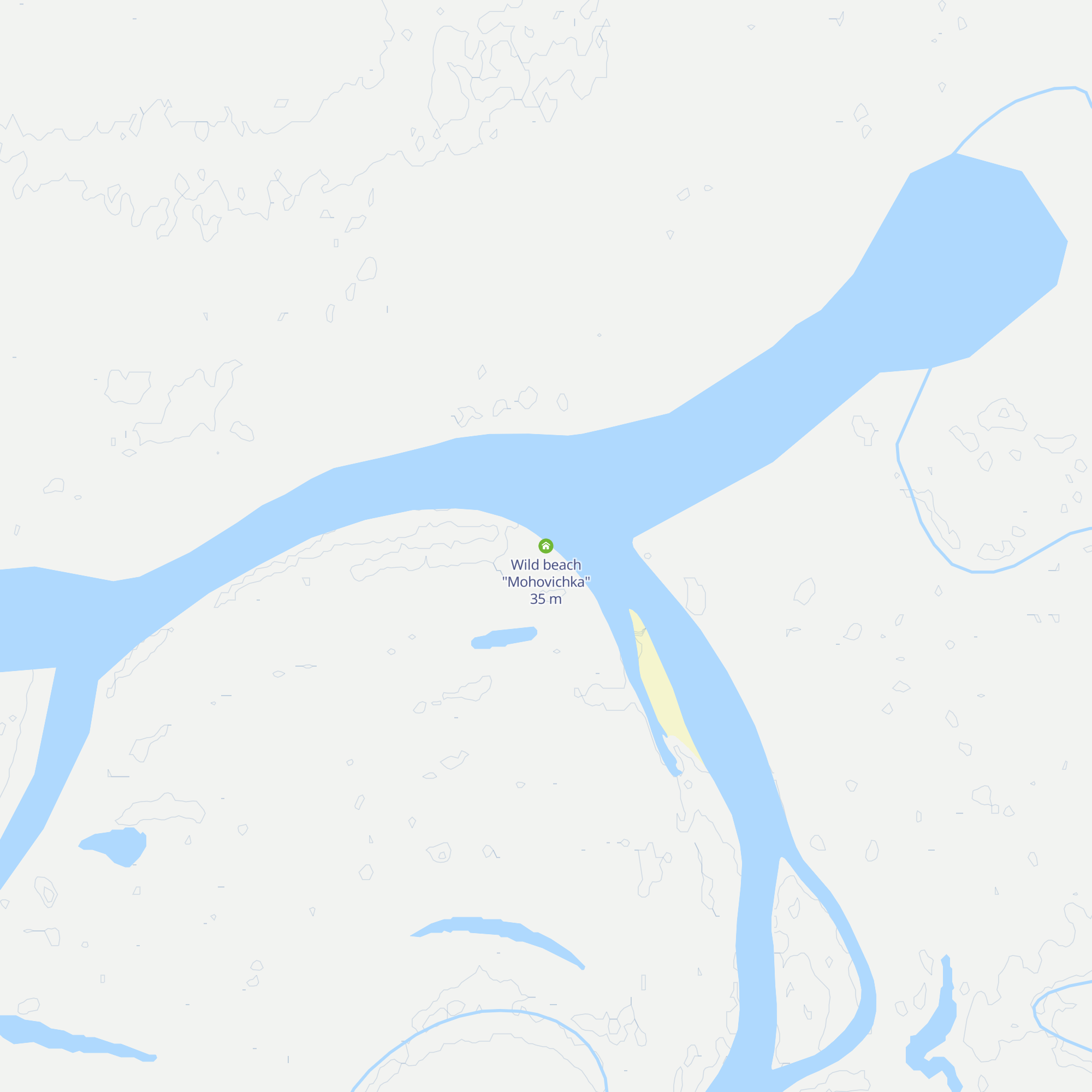 Wild beach "Mohovichka" map
