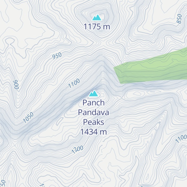 Map of Panch Pandava Peaks