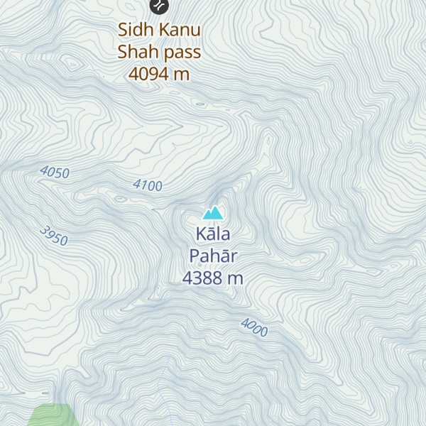 Map of Kāla Pahār