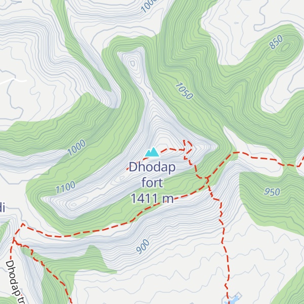 Map of Dhodap fort