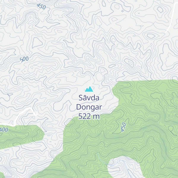 Map of Sāvda Dongar