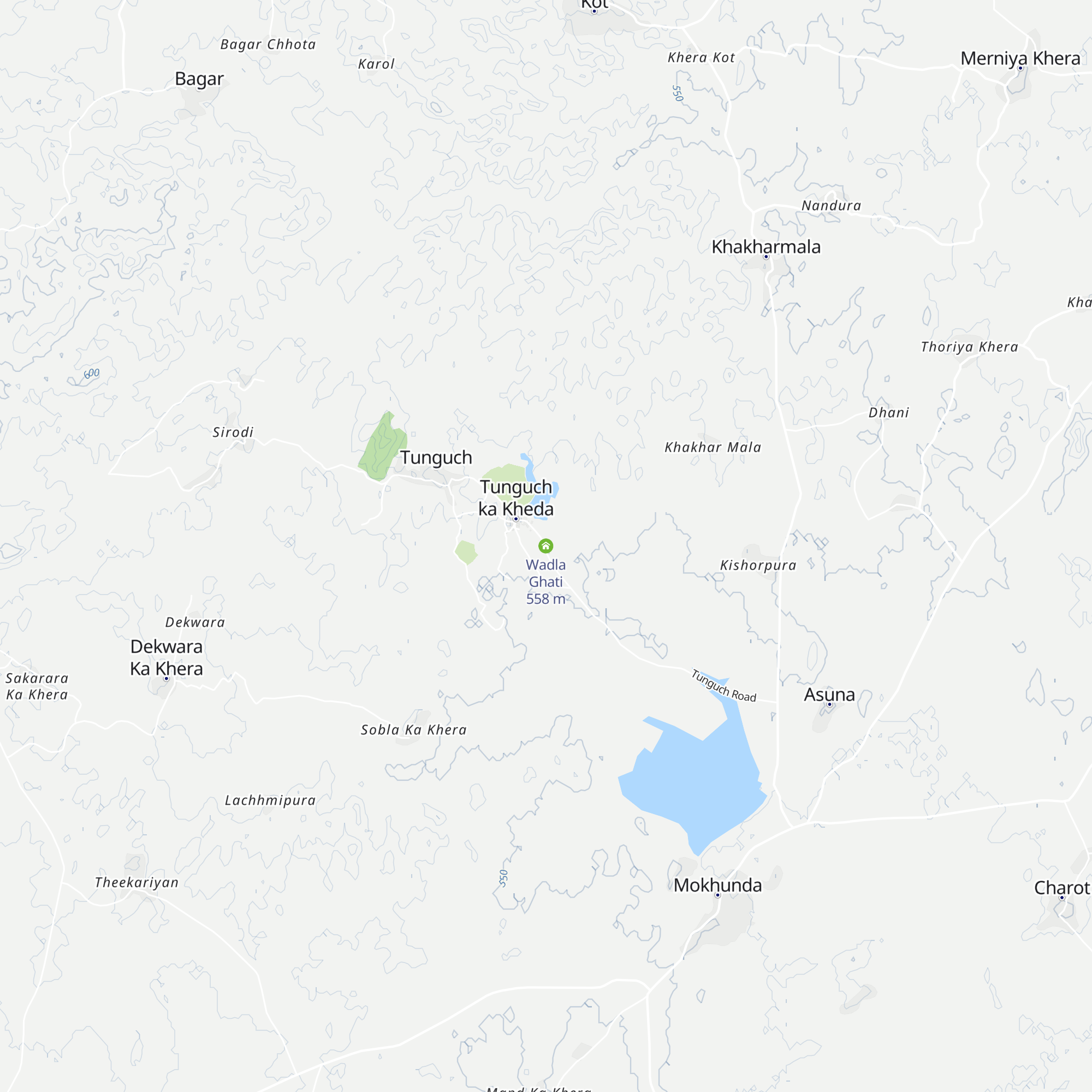 Wadla Ghati map