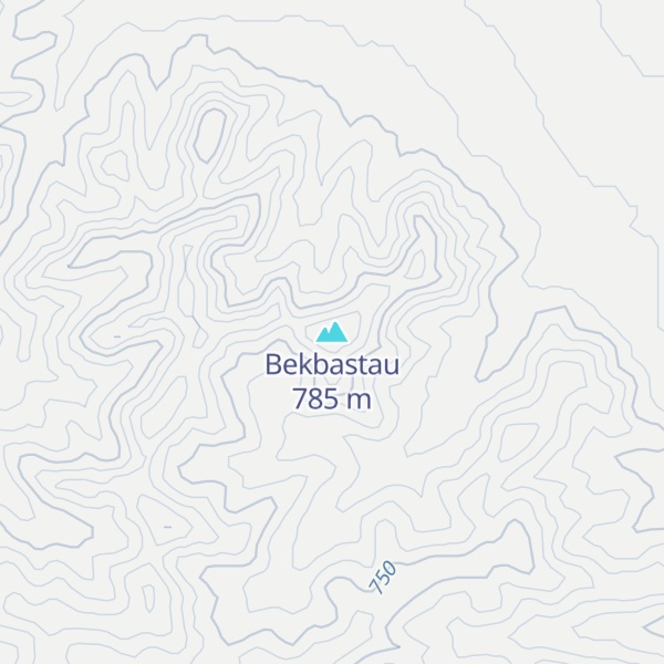 Map of Bekbastau