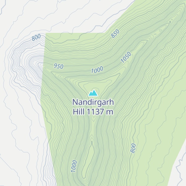 Map of Nandirgarh Hill