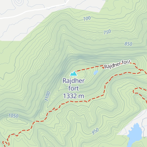 Map of Rajdher fort