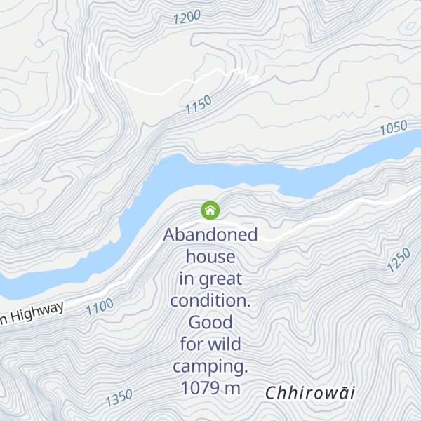 Map of Abandoned house in great condition. Good for wild camping.