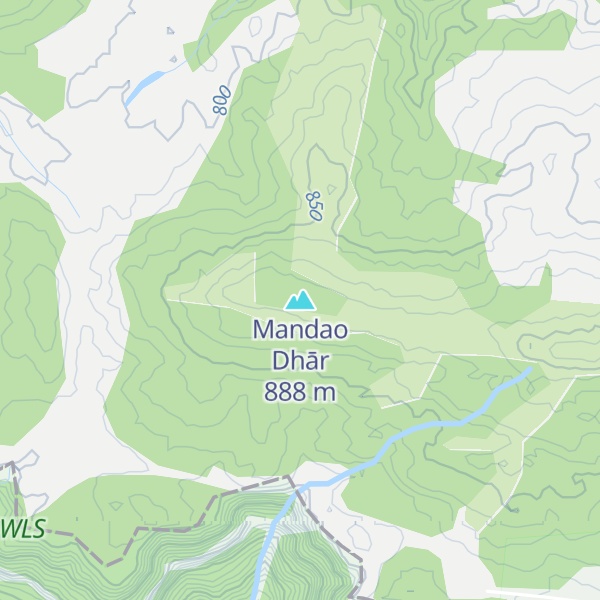 Map of Mandao Dhār