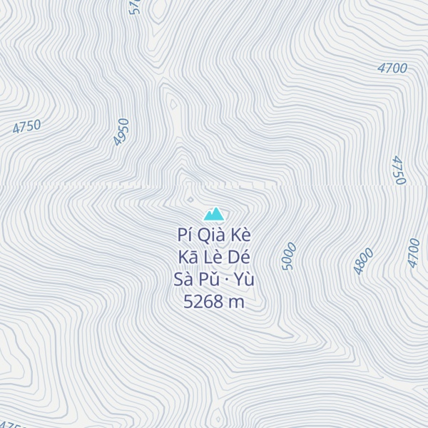 Map of Pí Qià Kè Kā Lè Dé Sà Pǔ · Yù