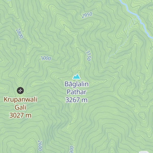Map of Bāglalin Pathar