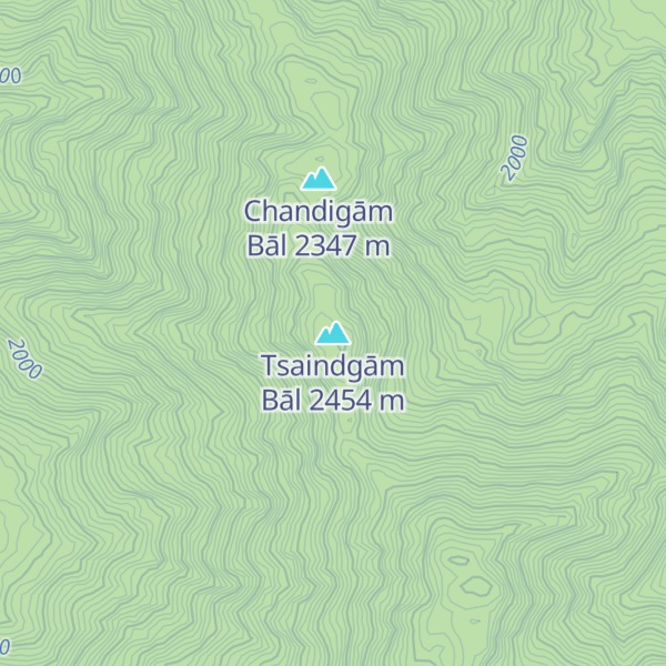 Map of Tsaindgām Bāl