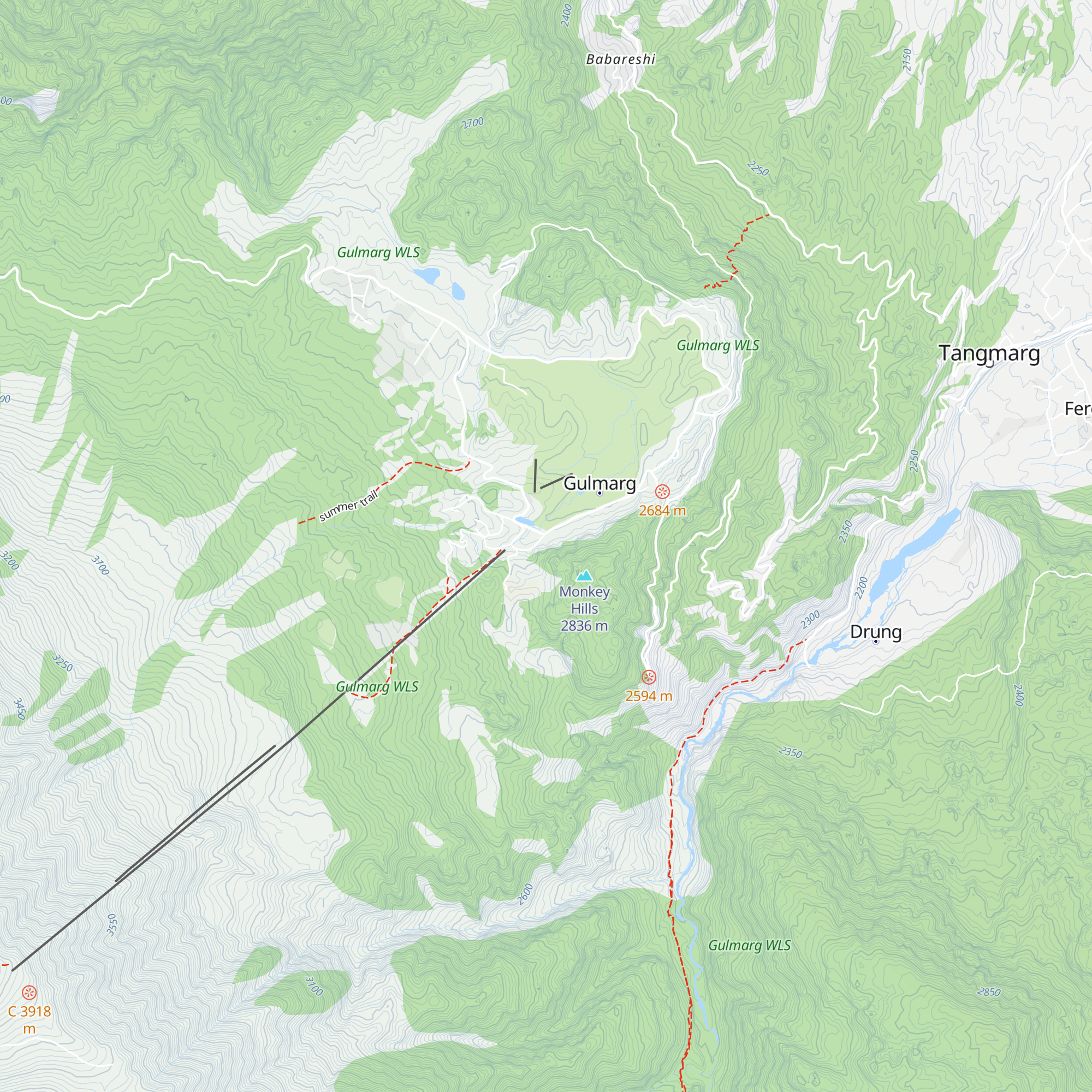 Kolahoi green map