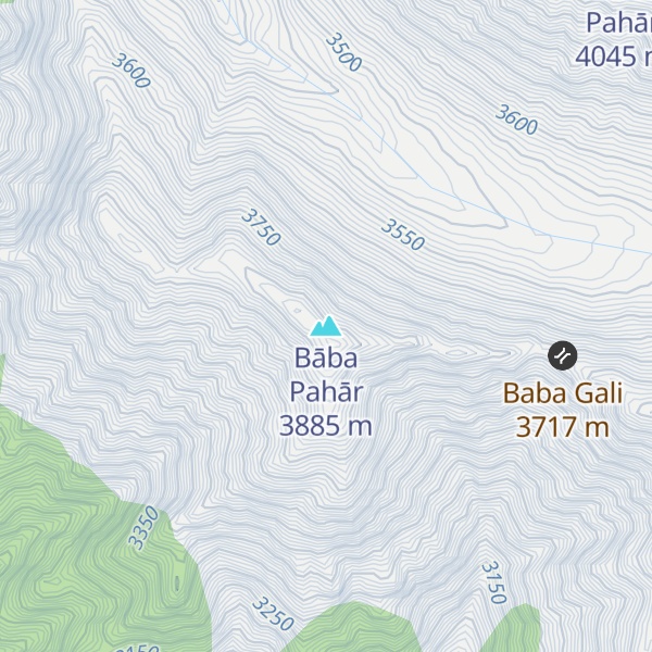 Map of Bāba Pahār