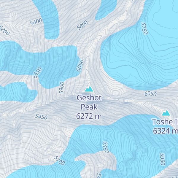 Map of Geshot Peak