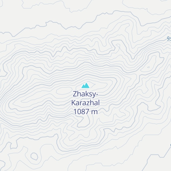 Map of Zhaksy-Karazhal