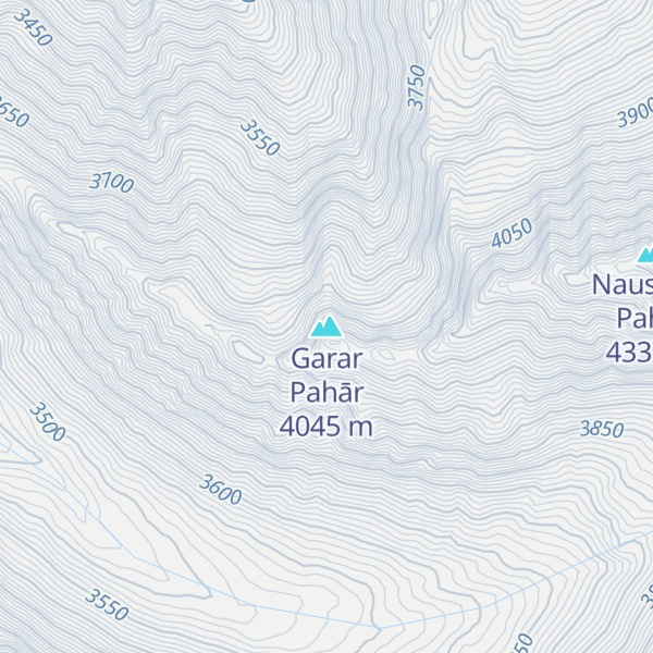 Map of Garar Pahār