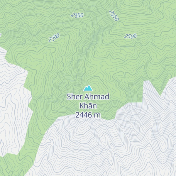 Map of Sher Ahmad Khān