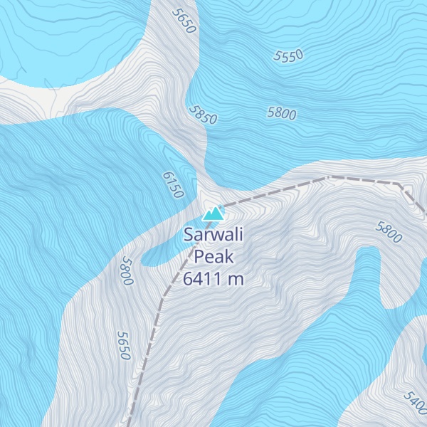 Map of Sarwali Peak