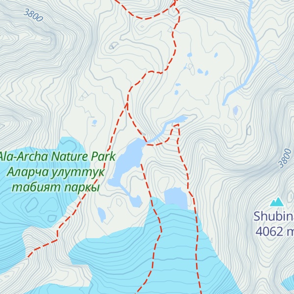 Map of Hizhina Glyaciologov