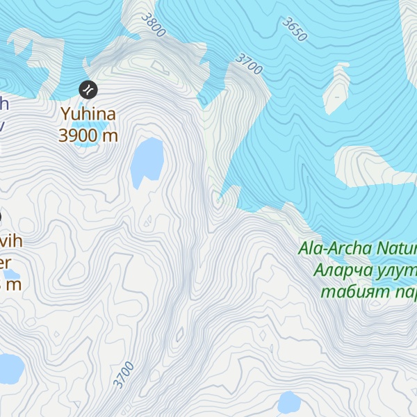 Map of Pik Robsona