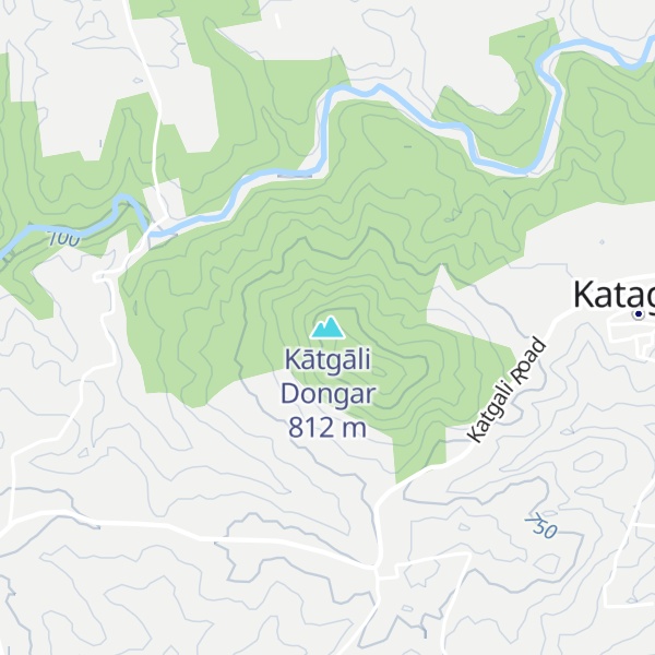 Map of Kātgāli Dongar