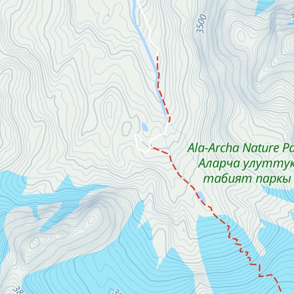 Map of Verhnyaya Ala-archa