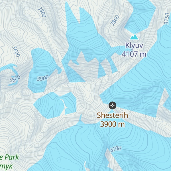 Map of Pik Studentov