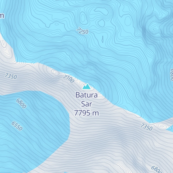 Map of Batura Sar