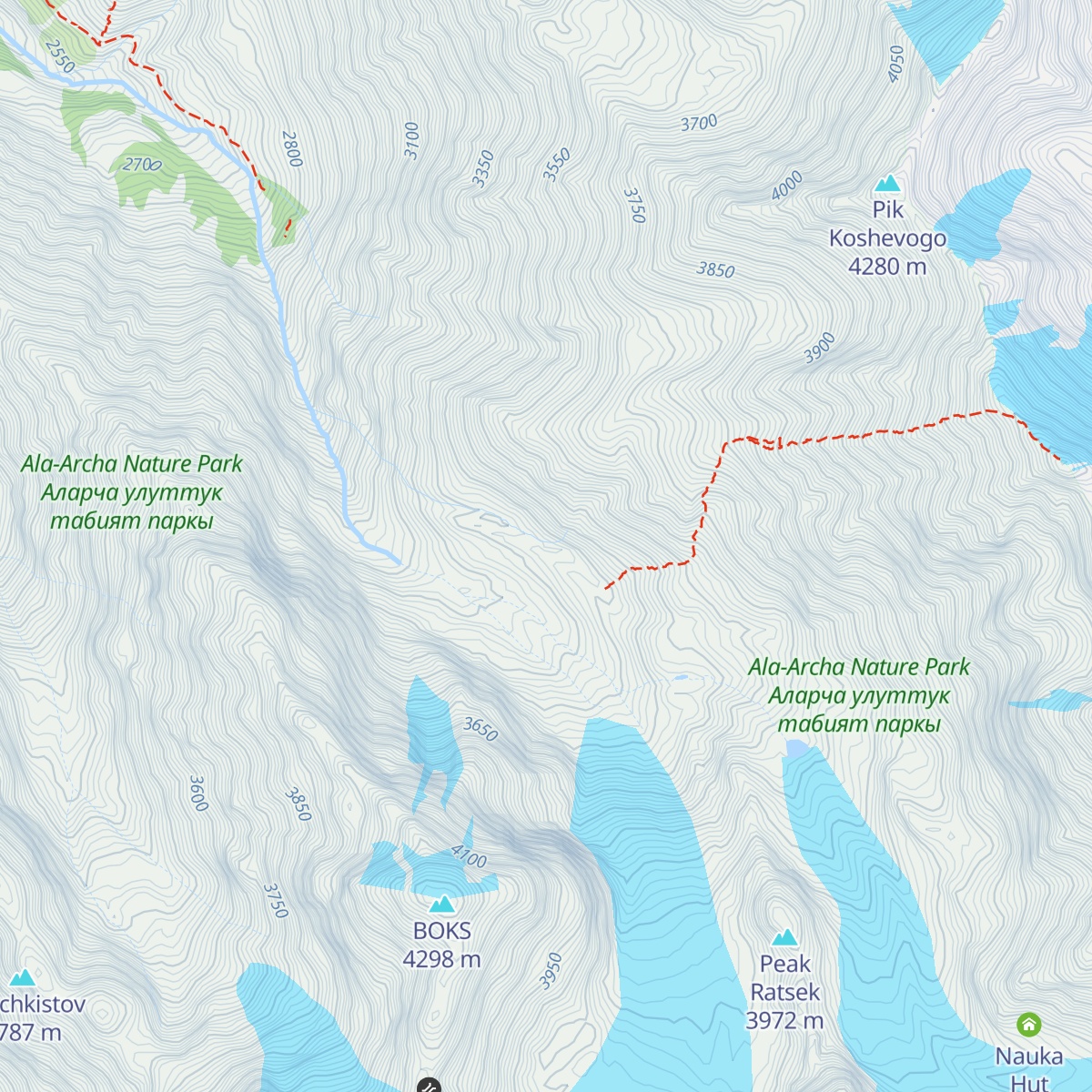 Ratsek Hut map