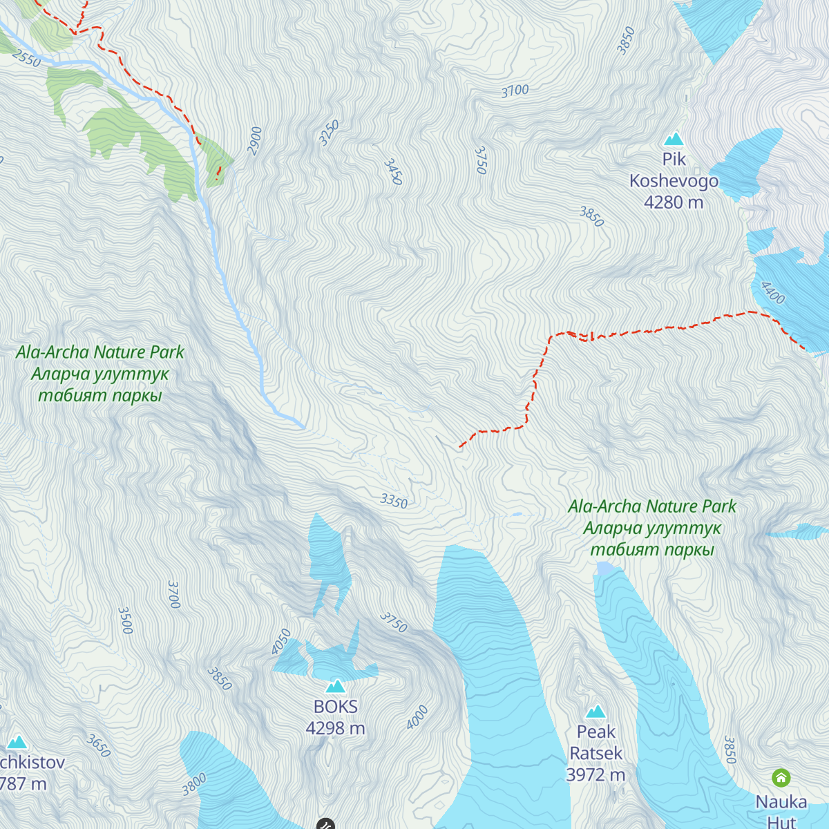 Ratsek Hut map