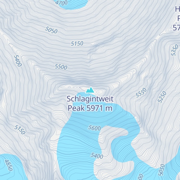 Map of Schlagintweit Peak