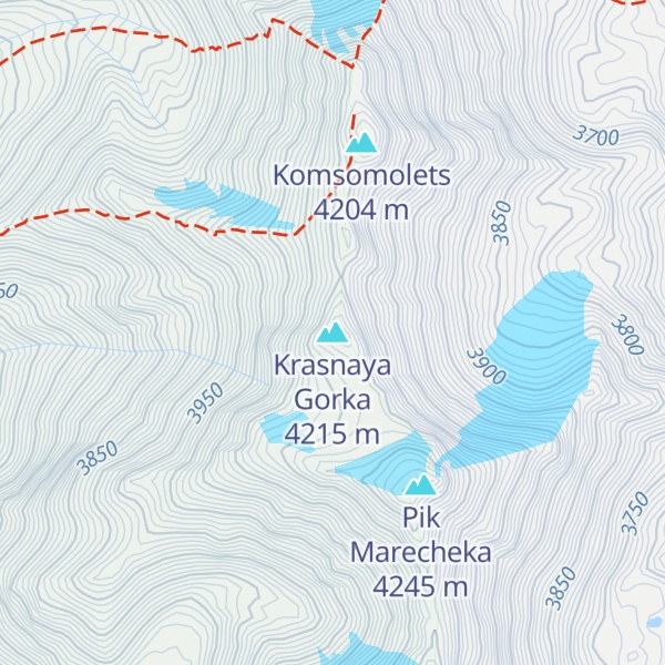 Map of Krasnaya Gorka