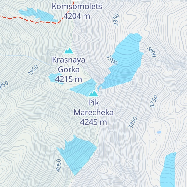 Map of Pik Marecheka