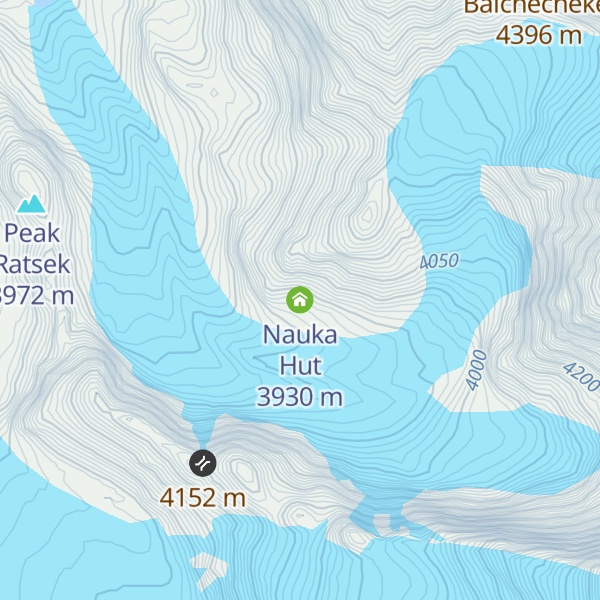 Map of Nauka Hut