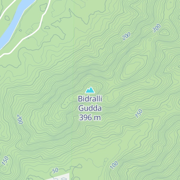 Map of Bidralli Gudda