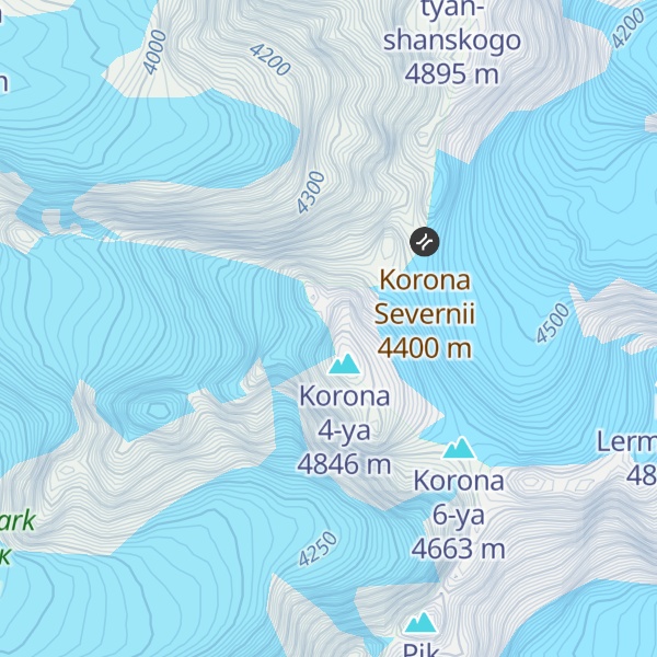 Map of Korona 3-ya