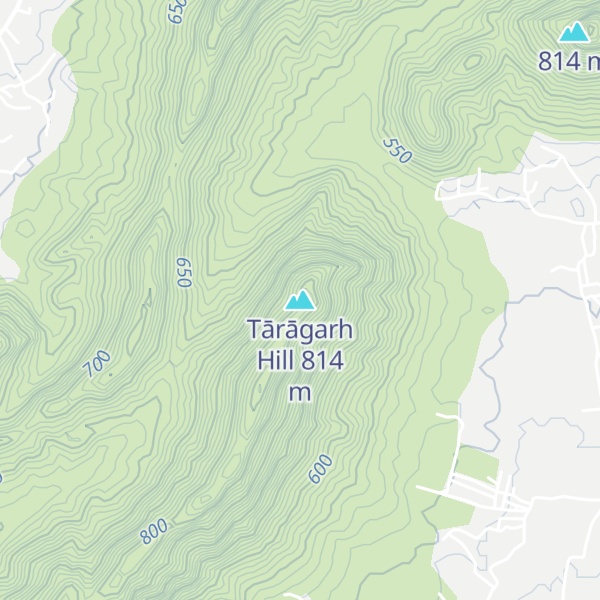 Map of Tārāgarh Hill