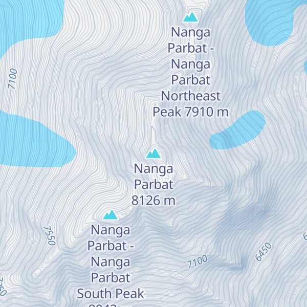 Map of Nanga Parbat