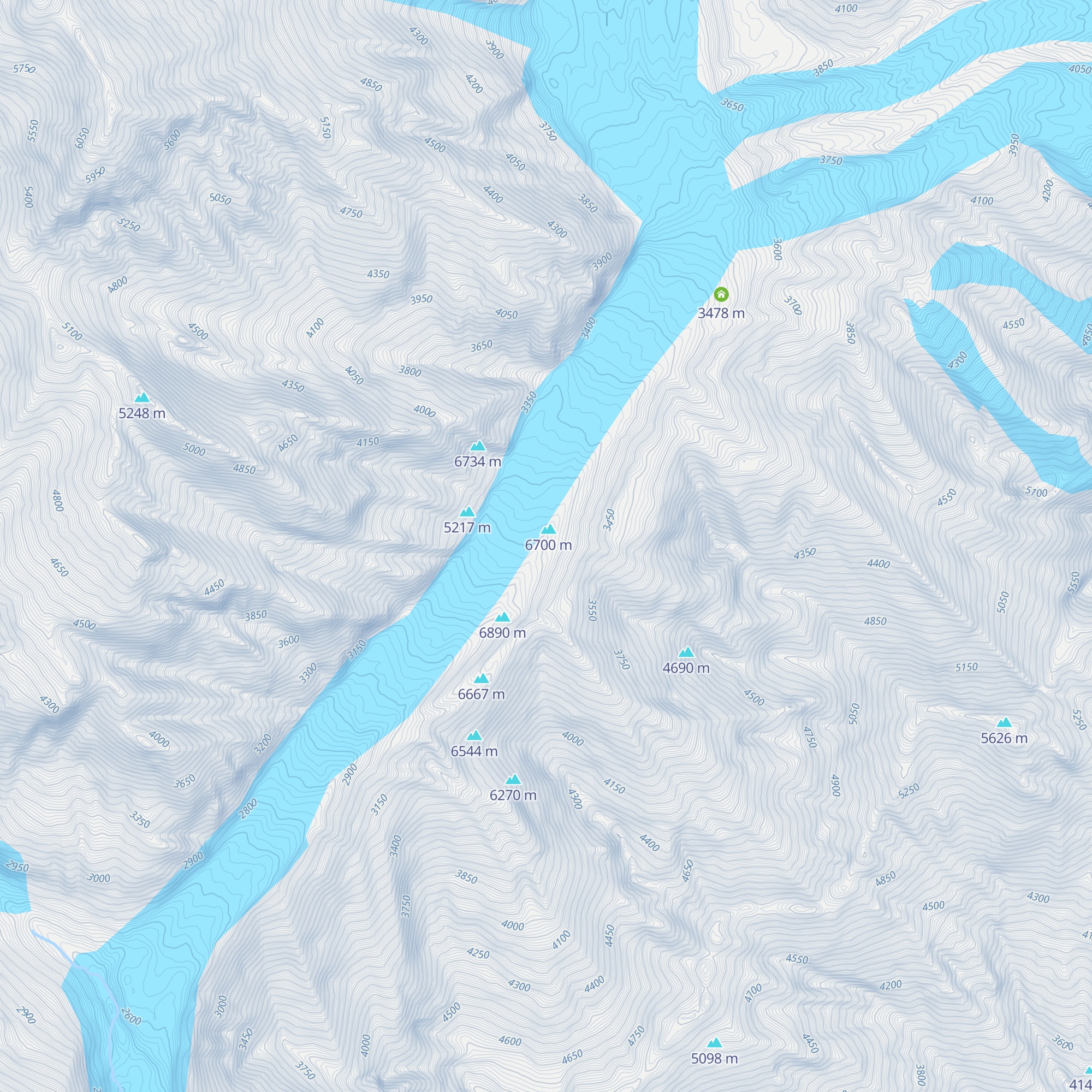 Refugee shelter map
