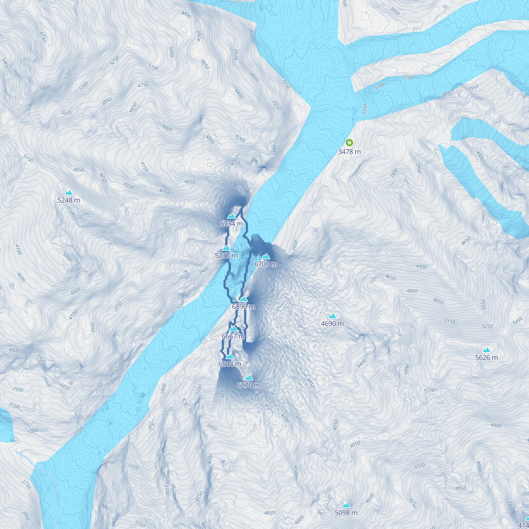 Refugee shelter map