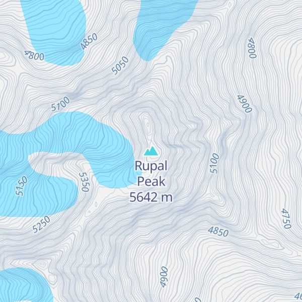 Map of Rupal Peak