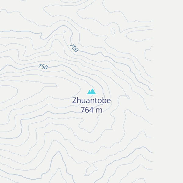 Map of Zhuantobe