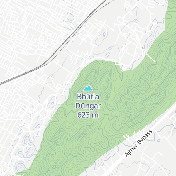 Map of Bhūtia Dūngar