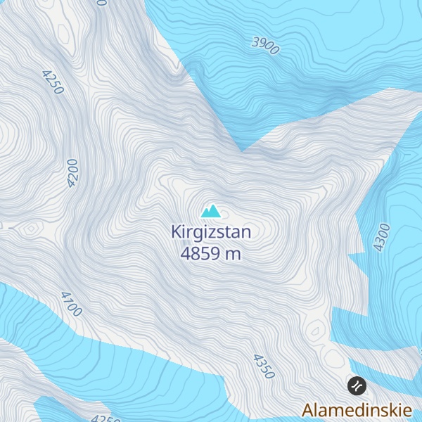 Map of Kirgizstan