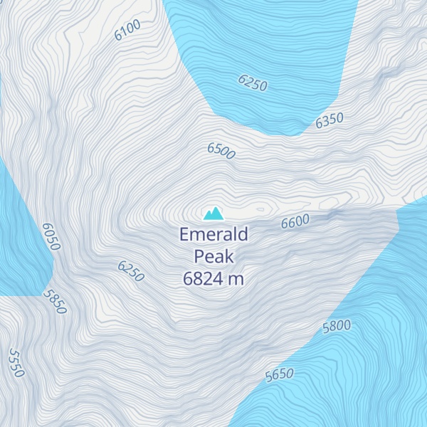 Map of Emerald Peak
