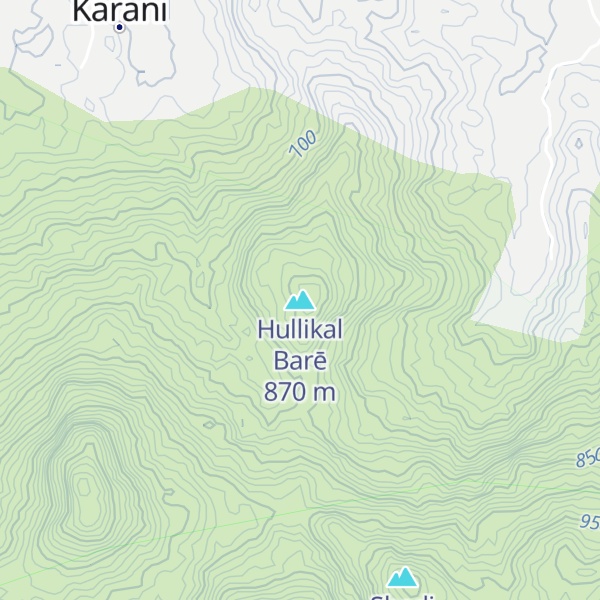 Map of Hullikal Barē