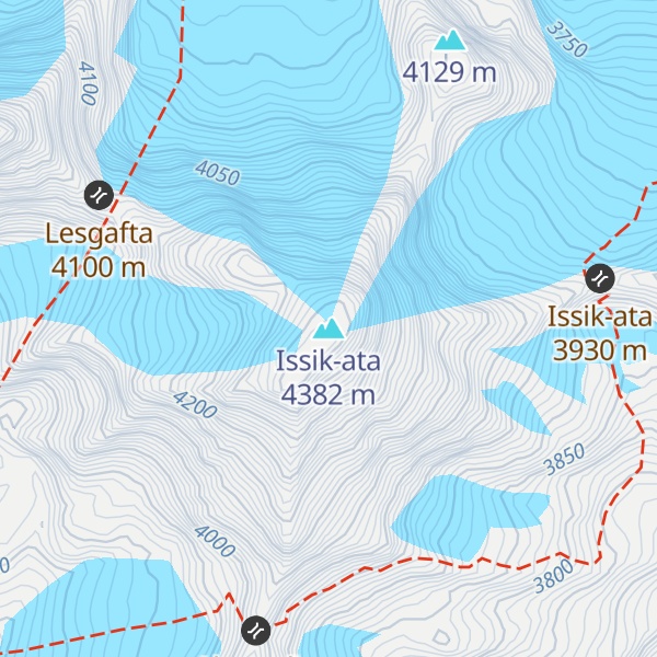 Map of Issik-ata